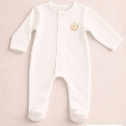 White magnetic onesie