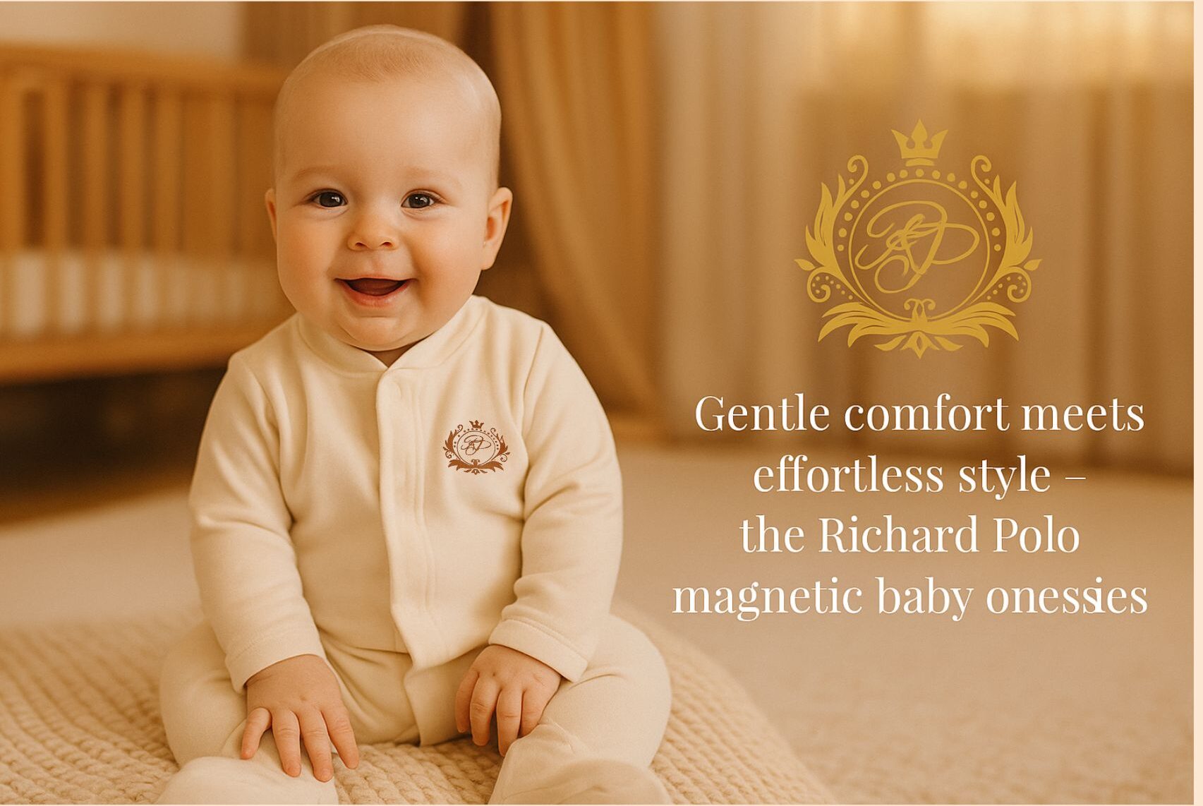 baby in his cotton onesie